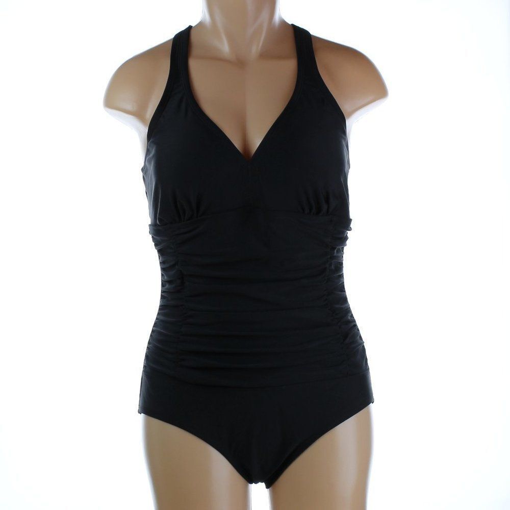 Swim One Piece Padding Large Black NWT